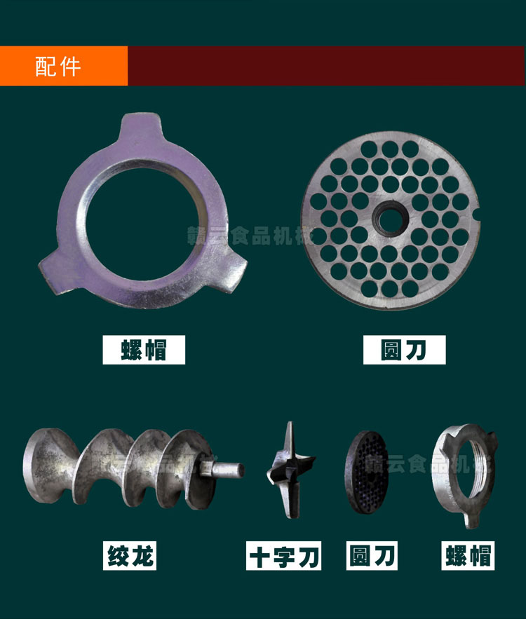 立式絞切機-升級銅芯電機-配件圖