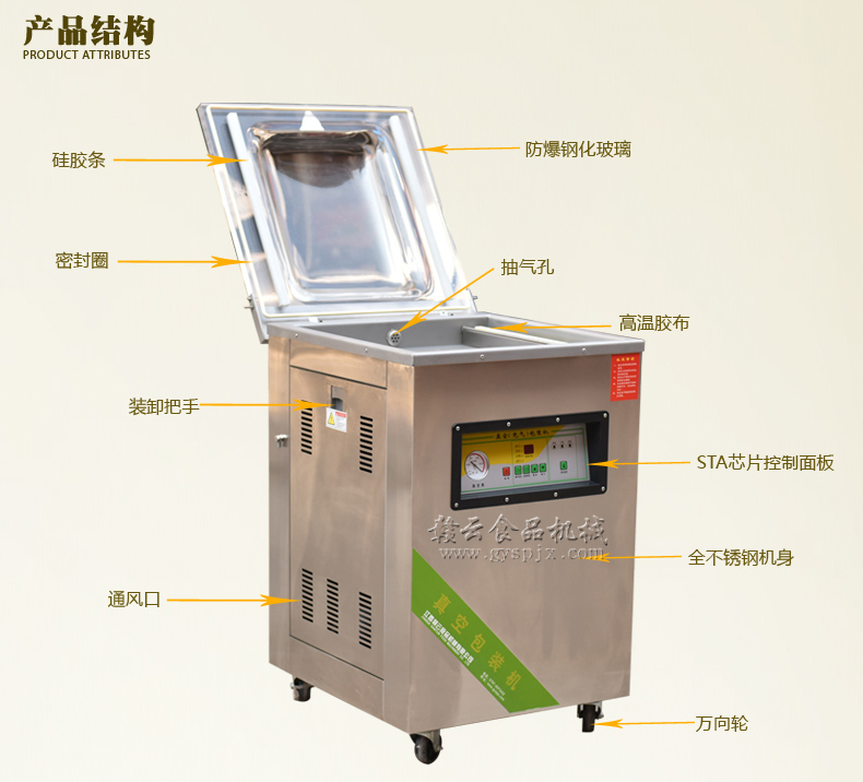 真空包裝機結構圖